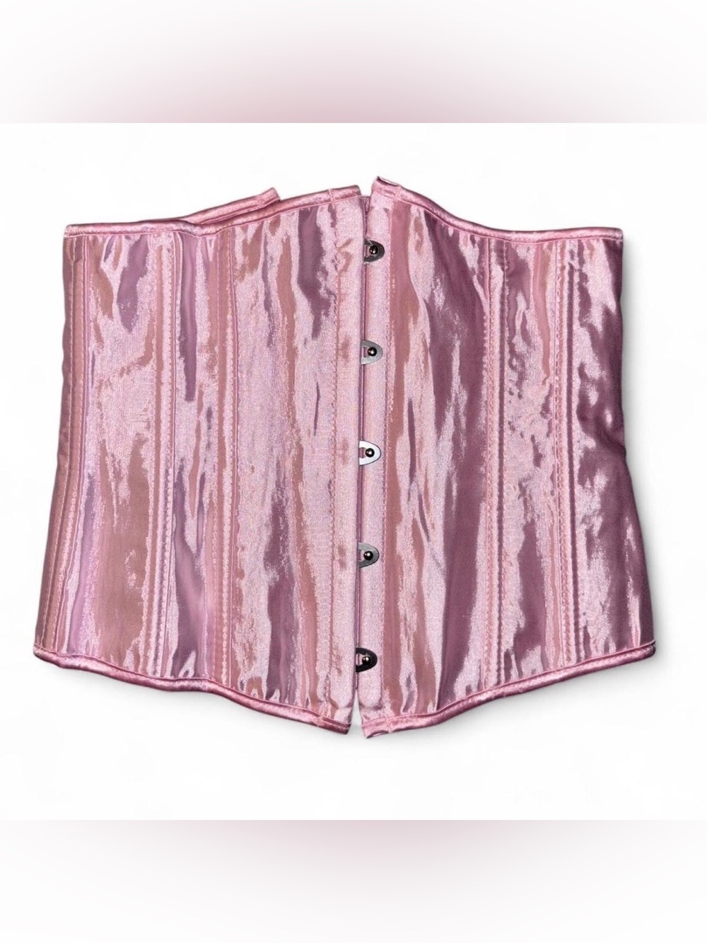 Satin Pink Underbust Corset Top